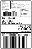 GS1-128 / UCC EAN 128 Label
